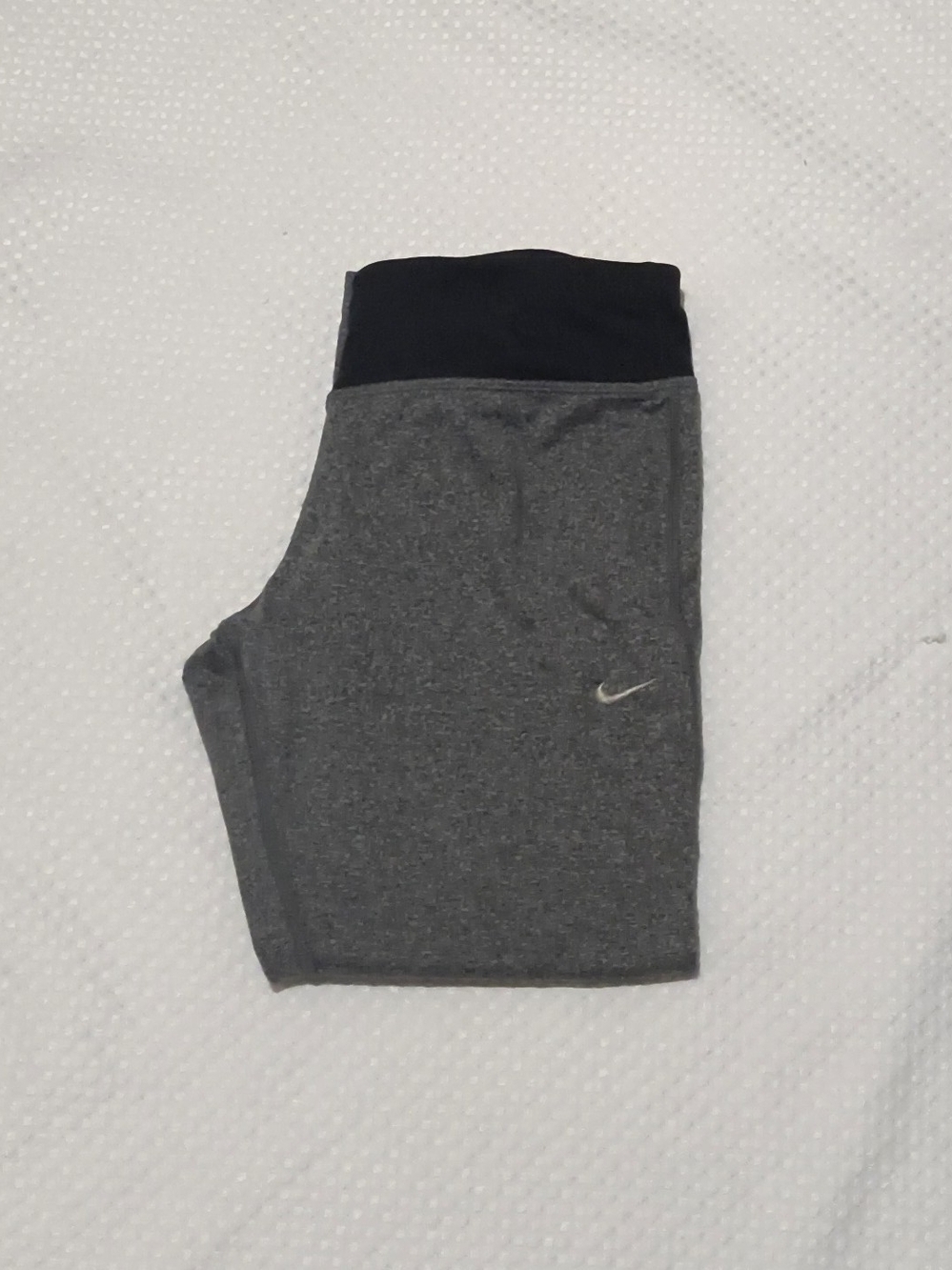 Nike Kids Gray Leggings with Black Waistband
